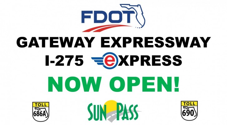 Gateway Express toll roads and I-275 Express Lanes are OPEN!